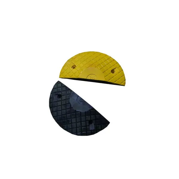 Retardér – káblový prejazd 30 km/h, 20 t, sada 2 ks, koncový diel – 200×350×50 mm, čierna | žltá